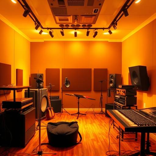 Interno dello studio di registrazione